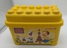 Mega Blocks Lego Duplicate Mixed Lot In Plastic Tote Incomplete READ!