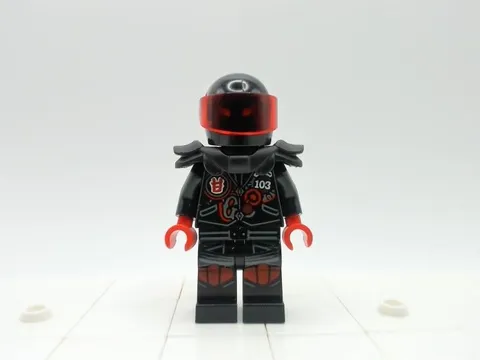Mr. E, Biker Vest - njo0385 - Sets 70639 70643 - LEGO Ninjago Minifigure