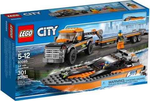 Lego 60085 City Racing 4x4 with Powerboat 2015 - Brand New Sealed