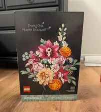 new UNOPENED LEGO 10342 Botanicals Pretty Pink Flower Bouquet 749 pcs Age 18+