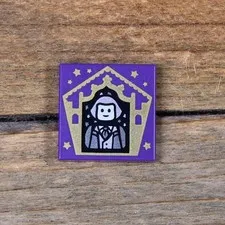 LEGO Harry Potter Tile 2 x 2 Chocolate Frog Card Garrick Ollivander 3068pb1737