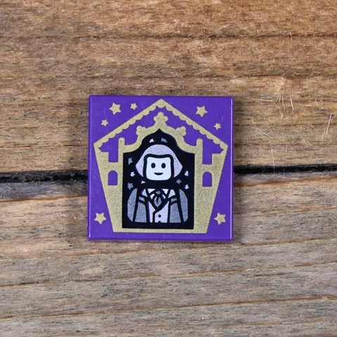 LEGO Harry Potter Tile 2 x 2 Chocolate Frog Card Garrick Ollivander 3068pb1737