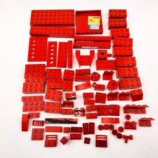 Lego Bricks Red Lot of 85 with Specialty pieces Replacement Parts