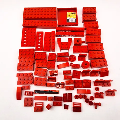 Lego Bricks Red Lot of 85 with Specialty pieces Replacement Parts