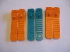 LEGO Lot of 6 Brick Separator Tools 31510 Orange & Teal
