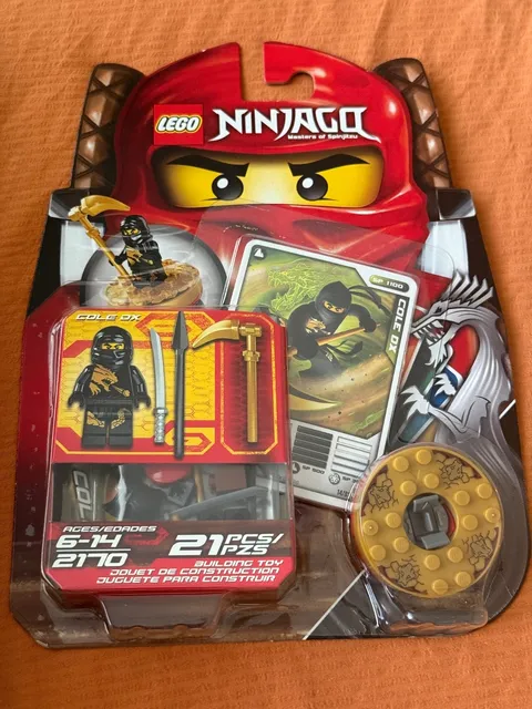 New Sealed LEGO Ninjago Cole DX 2170 Golden Weapon 2011 Retired US Retail