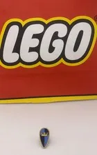 LEGO Large Oval Gold & Blue Crown Knight Shield  - Castle - Fantasy Era -