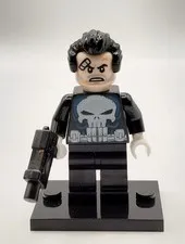Marvel The Punisher Minifigure Custom Lego Minifigure 76178