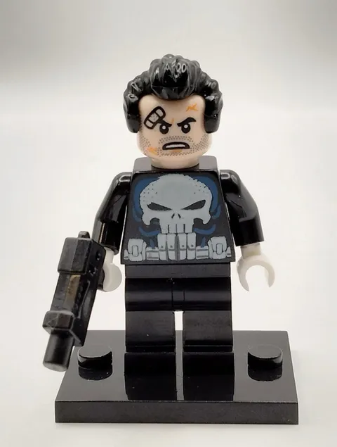 Marvel The Punisher Minifigure Custom Lego Minifigure 76178