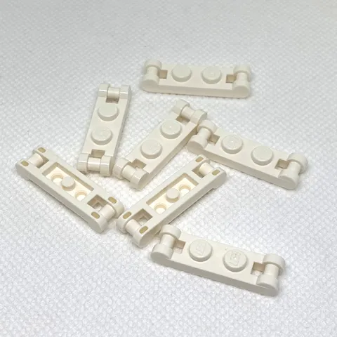 LEGO Parts - White Plate 1 x 2 with Bar Handles on Ends - No 18649 - QTY 7