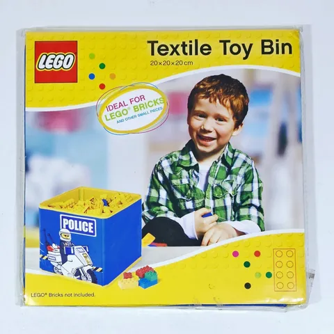 Original LEGO storage box TEXTILE TOY BIN POLICE toy box police NEW