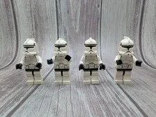 LEGO Star Wars Phase 1 Clone Trooper SW0058 Lot of 4 from 7163 Republic Gunship