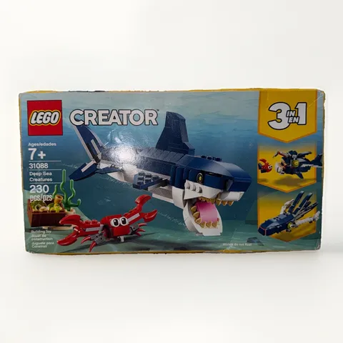 Lego 31088 Creator Deep Sea Creatures 3 In 1 Building Toy 230 Pieces Sealed Box