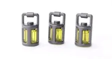 LEGO 3 x Lantern Light Lamp Minifigure Gray