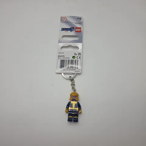 LEGO Marvel Avengers Thanos Keyring 854078 Minifigure Keychain Blue Gold Armor