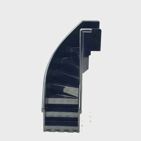 LEGO Staircase Winding Spiral Curved Stairs / Steps - #2046 - Black 6x6 Enclosed