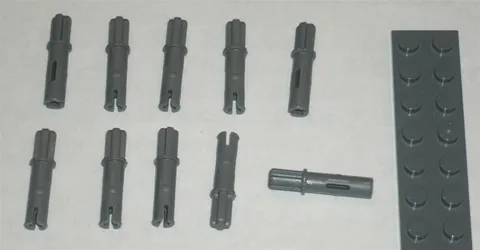 LEGO NEW Dark Stone Grey Axle Pin 3 (10x) 6015356 Brick 11214
