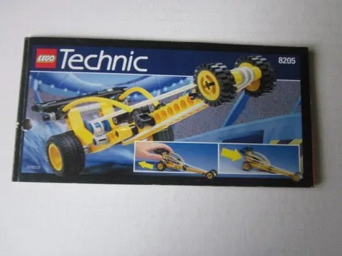 Lego Technic Building Instructions Instruction 8205 Dragster