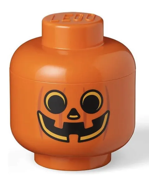 NEW LEGO Pumpkin Head Storage Container SMALL 7.28" H