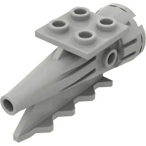 LEGO Light Gray Tail 4 x 2 x 2, Aircraft Rocket Engine inv.599