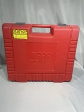 LEGO 1985 Vintage Red Plastic Storage Suitcase Carry Case 12" x 15"  Made in USA