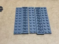 LEGO Parts - Dark Bluish Gray Plate 2 x 10 - No 3832 - QTY 5