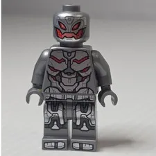 LEGO Minifigure One Size Pearl Dark Gray Good Ultron Prime