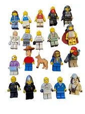 LEGO Minifigures Bulk Lot of 19 Mixed Figures Woody Skeleton City Space Castle