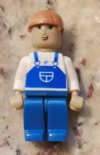 VTG Lego Minifigure Blue Overalls Farmer