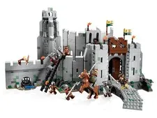 LEGO The Lord of the Rings: The Battle of Helm's Deep (9474) with figs and books