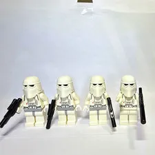 LEGO Star Wars Snowtrooper Minifigures Lot with Blasters (4 Pieces)