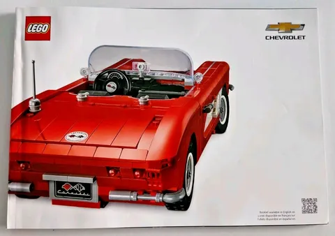 LEGO Icons 1961 Chevrolet Corvette # 10321 Retired  Manual Instruction Book Only