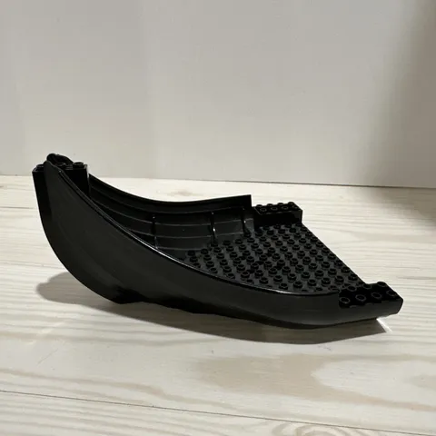 Lego Black Boat Hull / Stern 7029 Skeleton Ship Part # 53452