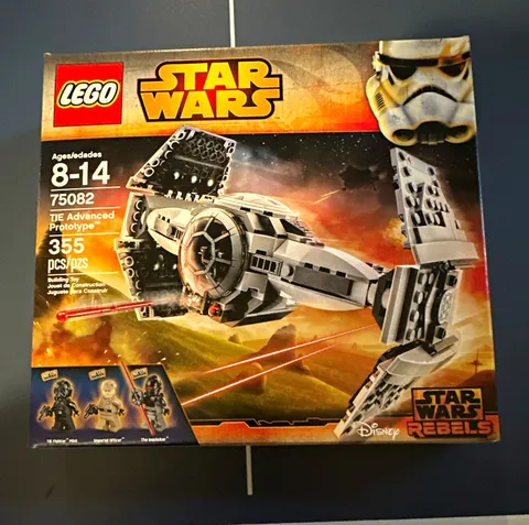 LEGO Star Wars Rebels TIE Advanced Prototype 75082 Complete 355 pcs w/ Box NIB