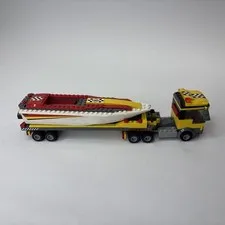 Lego 4643 Power Boat Transporter Town City Harbor Incomplete No Minifigues