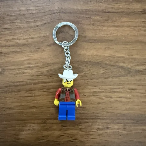 Lego Western Cowboy Keychain Minifigure