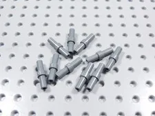 LEGO Lot of 10 Dark Bluish Gray 2L w/ Stop Ring BE