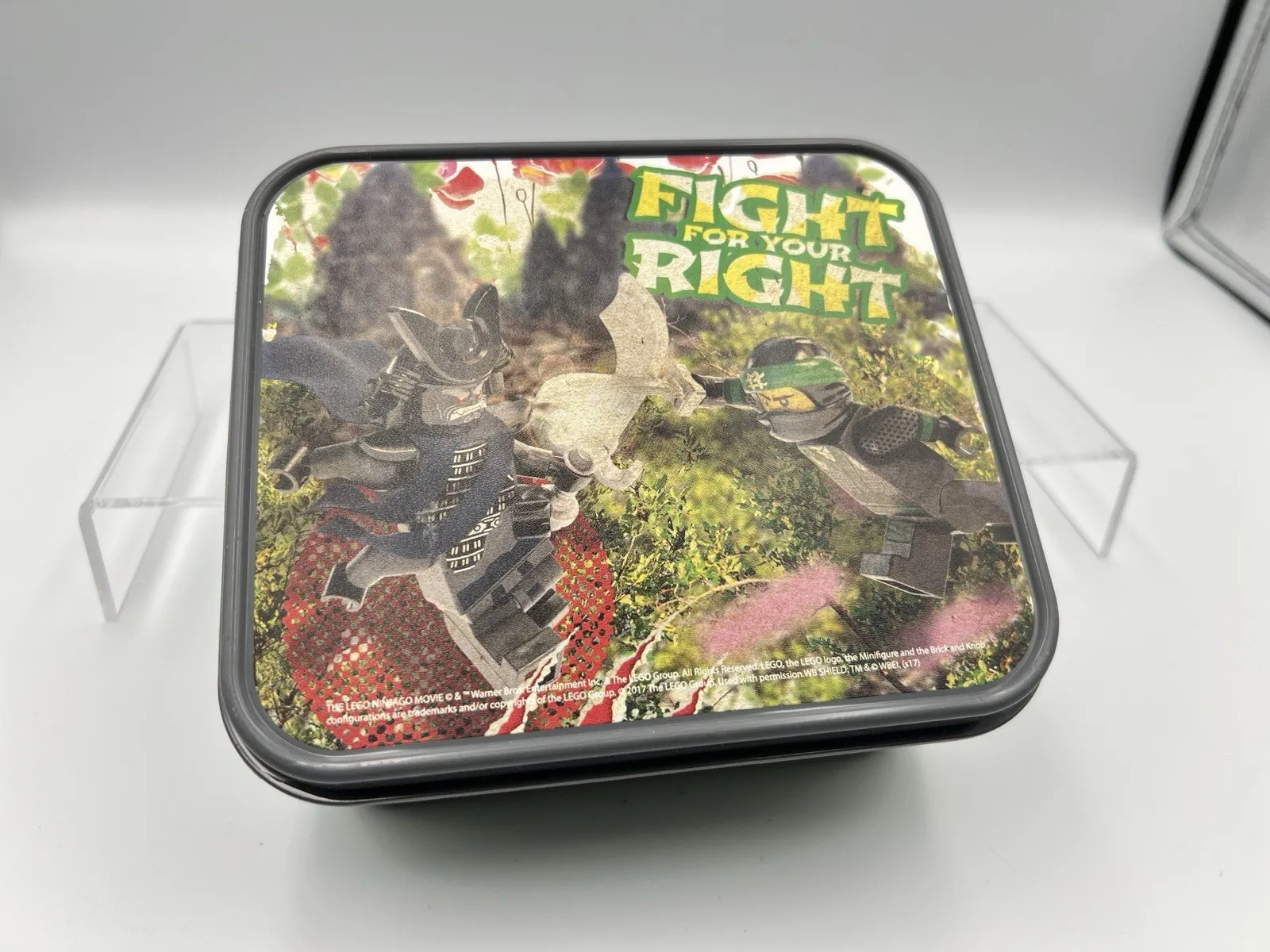 LEGO Ninjago Lloyd “Fight For Your Right” Lunchbox / Parts Bin Plastic Storage