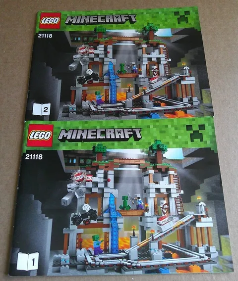 LEGO Minecraft "The Mine" set #21118 Instruction Booklets ONLY!!!