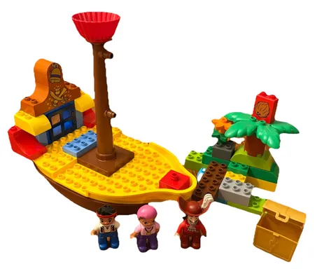 Disney Lego Duplo 10514 Jake’s Pirate Ship Bucky Set Neverland Hook Incomplete