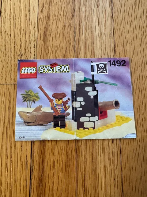 Lego Pirates Battle Cove (1492) Instruction Booklet Only