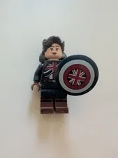 LOOSE Captain Peggy Carter Minifigure Marvel Super Heroes 71031 With Shield
