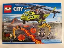 LEGO CITY 60123 VOLCANO SUPPLY HELICOPTER, BRAND NEW AND SEALED