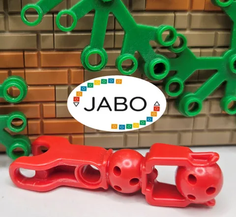 (S18 / 8 / 6) LEGO Hero Factory 90616 Arm / Leg Leg Ball Joint Red