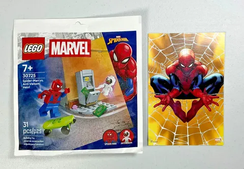 LEGO Marvel Spider-Man vs Anti-Venom Heist Paper Bag 30725 NEW + BONUS