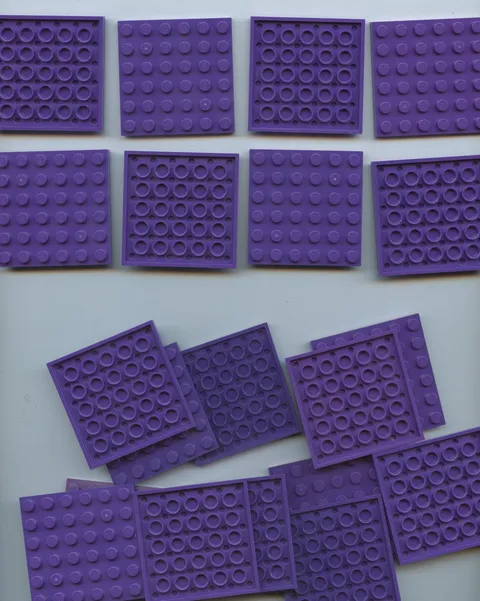 LEGO x 20 Dark Purple Plate 6 x 6 3958