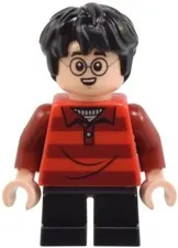 LEGO® Minifig hp509 - Harry Potter - Red Striped Sweater