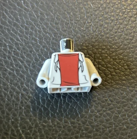 LEGO Minifigure Torso Gray Hoodie Drawstring Dark Red Shirt 973pb2066c02