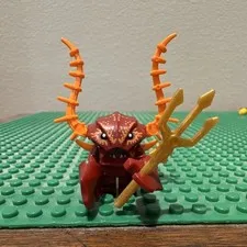 LEGO Atlantis Lobster Minifigure w/ Gold Trident