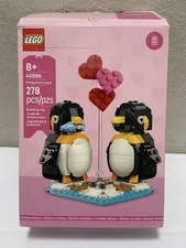 LEGO 40886 Penguins in Love Limited Edition 278 Pcs Box Manual Near Complete